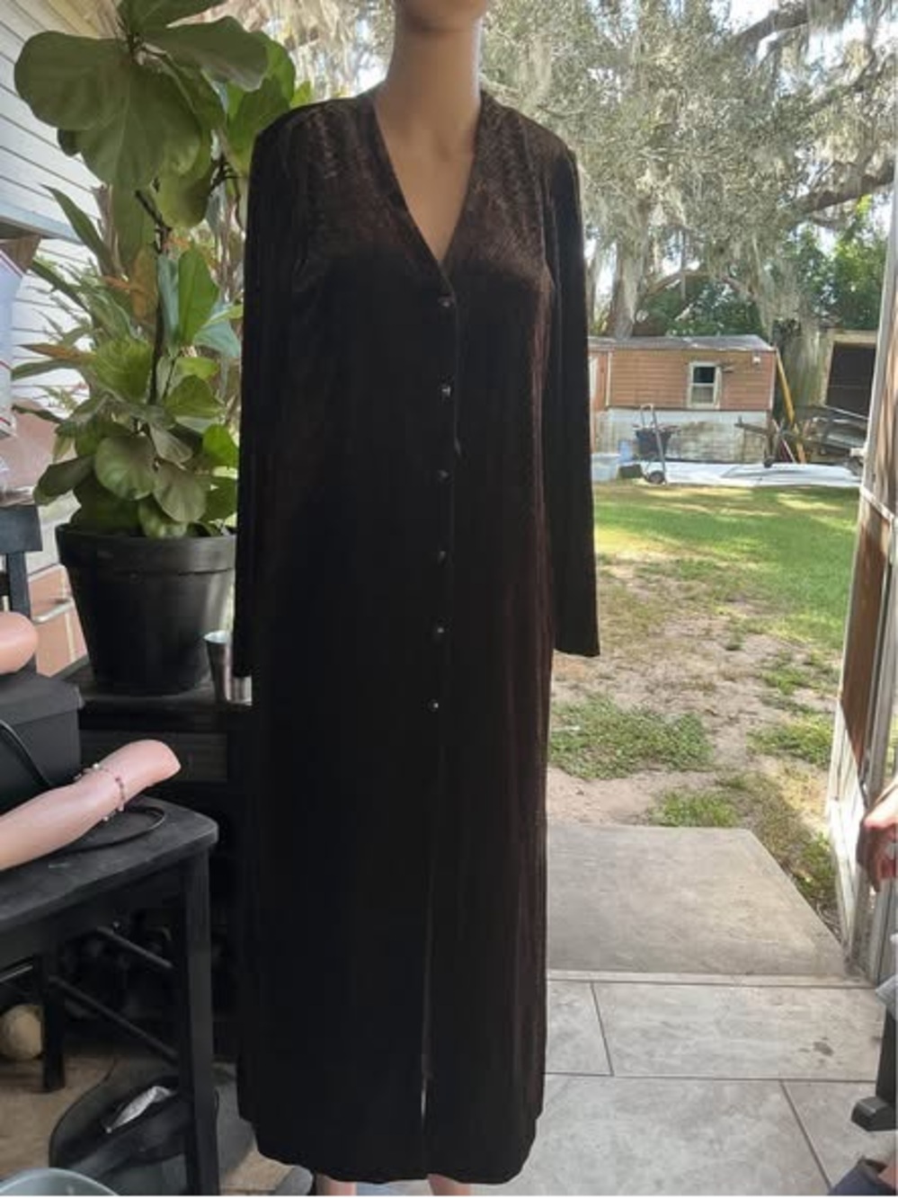 Vintage Ronni Nicole By Ouida Leopard Dress Button Up Front Size 6